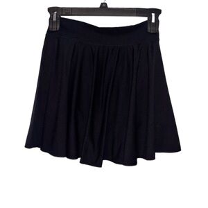 OQQ Black Spandex Blend mini skirt with shorts NWOT